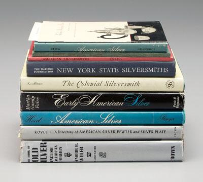 Appraisal: Books and catalogues American silver nine books and exhibition catalogues