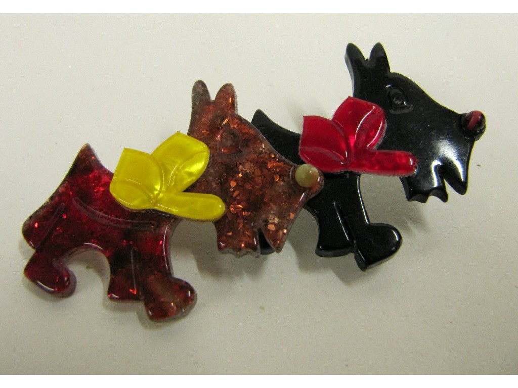 Appraisal: Lea Stein Scottie dog brooch