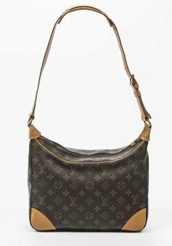 Appraisal: Louis Vuitton Boulogne handbag in monogram coated canvas with brass