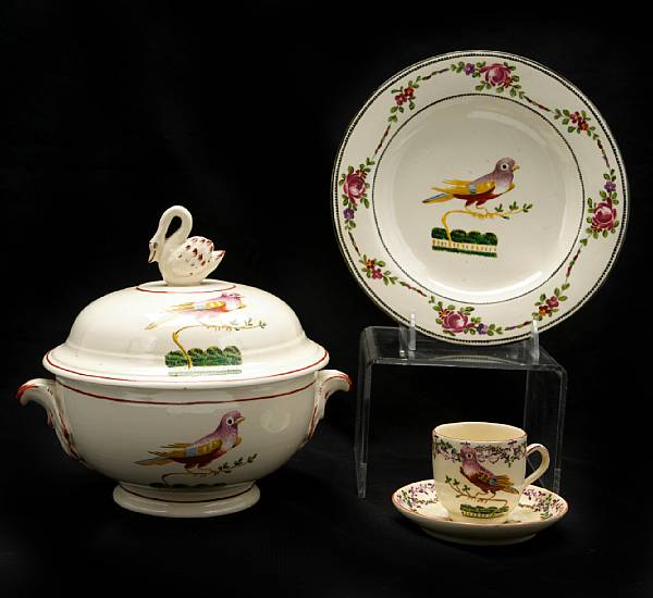 Appraisal: Property of various owners comprising three tureens two plates two