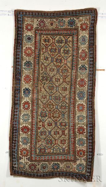 Appraisal: Kazak Rug Southwest Caucasus last quarter th century even wear