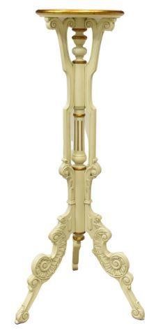 Appraisal: Parcel gilt pedestal late th c painted in an antiqued