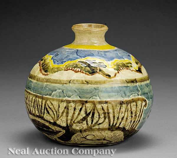 Appraisal: A Shearwater Art Pottery Vase thrown by James Mac Anderson