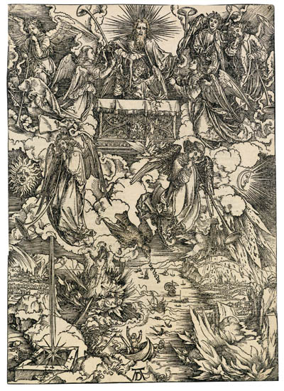 Appraisal: ALBRECHT D RER The Seven Angels with the Trumpets Woodcut