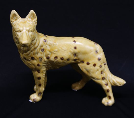 Appraisal: Danie Mellor born Dingo ceramic signed 'Danie' to base dated