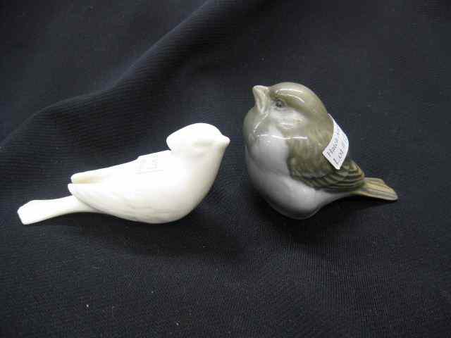 Appraisal: Porcelain Birds Royal Copenhagen and Lenox white largest is ''