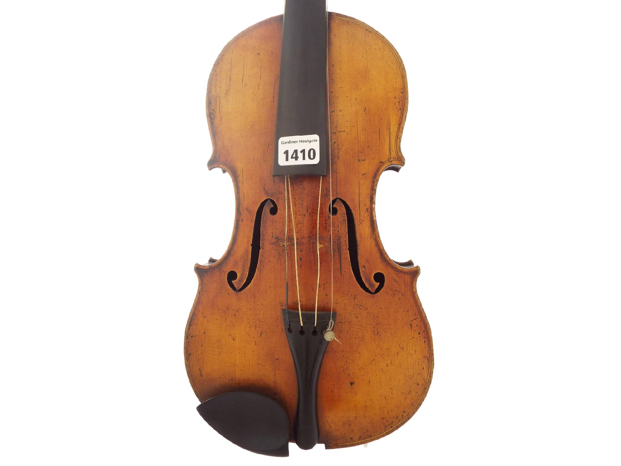 Appraisal: Interesting th century French violin possibly by Jules Gaillard bearing