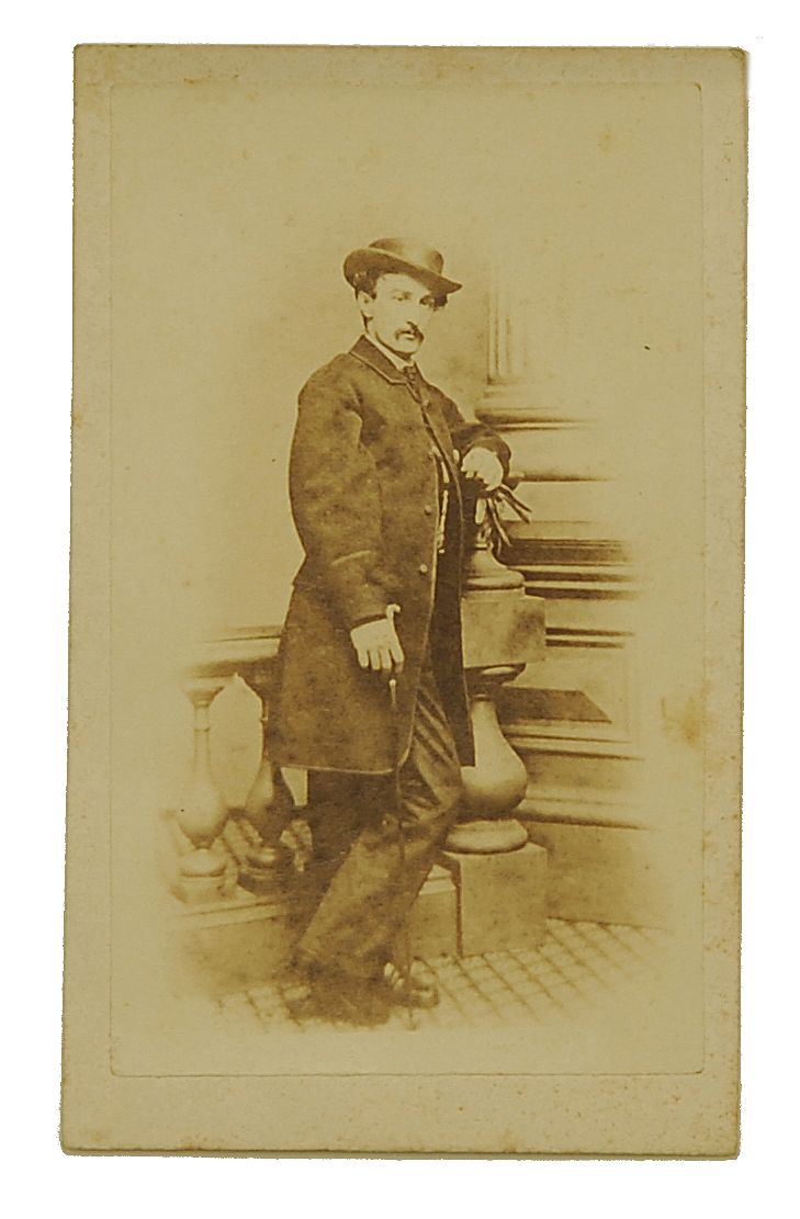 Appraisal: UNFRAMED CARTE DE VISITE JOHN WILKES BOOTH Civil War PeriodPhotographer