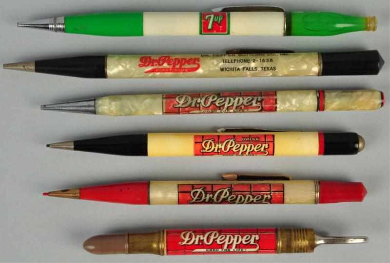 Appraisal: Lot of Soda Pencils Description Includes five Dr Pepper and