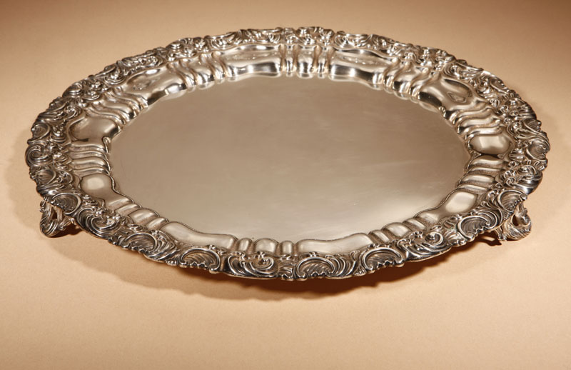 Appraisal: A George V sterling silver salver Ellis Jacob Greenberg A