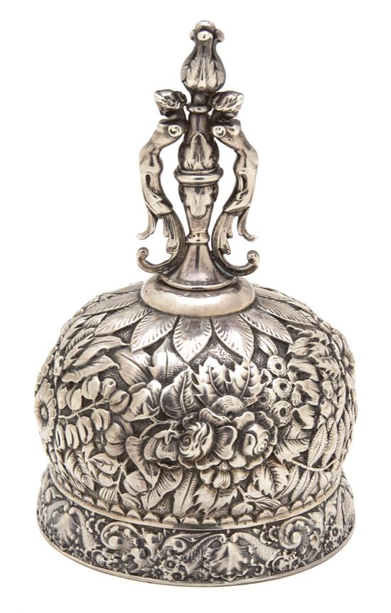 Appraisal: Sale Lot An American Repousse Silver Bell Tiffany Co New