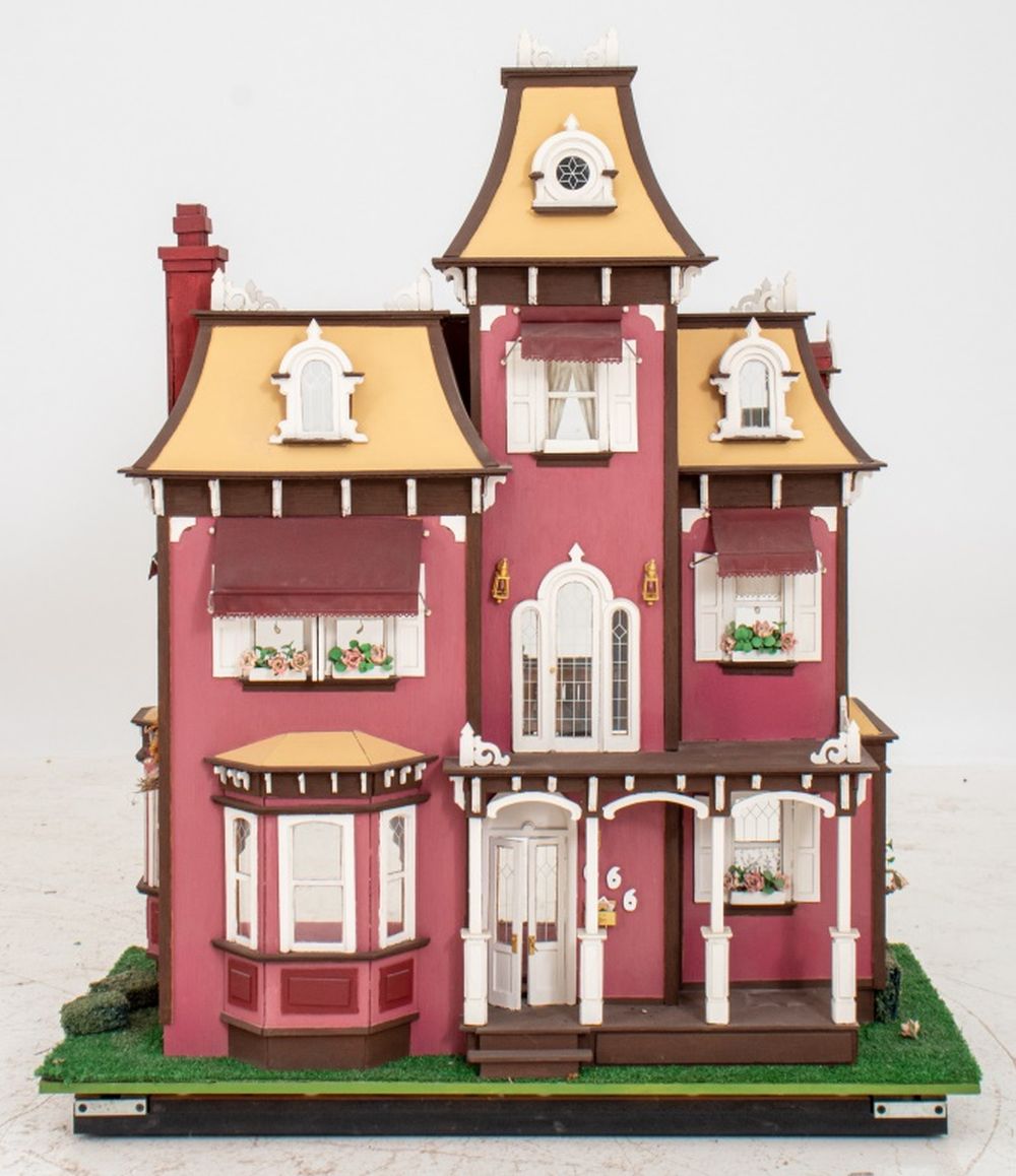 Appraisal: VICTORIAN STYLE DOLL HOUSE Victorian style doll house in the