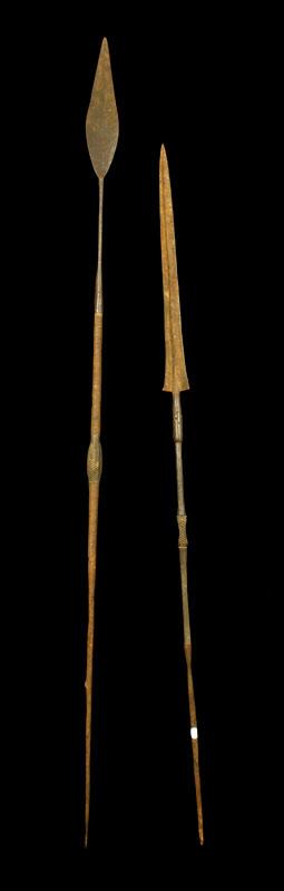 Appraisal: - Pair of Oceanic Spears Pair of Oceanic spears with