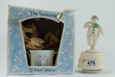 Appraisal: Royal Doulton The Snowman Musical figure Snowman Magic DS and