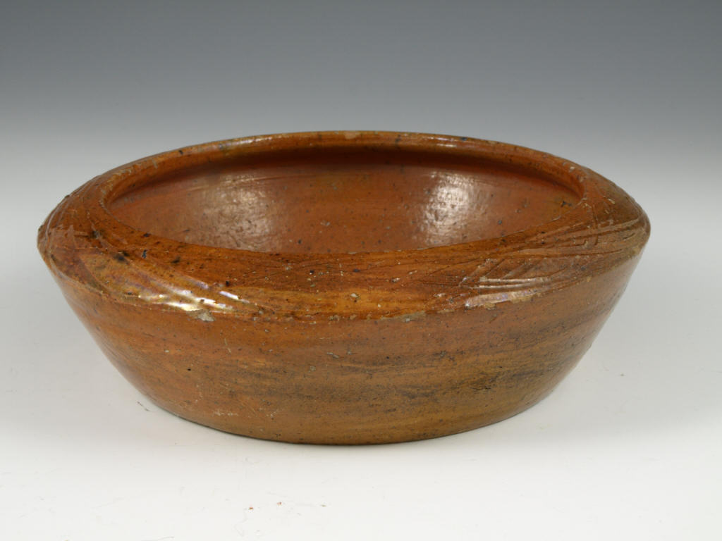 Appraisal: NC Pottery Low Bowl att to JH Owens early s