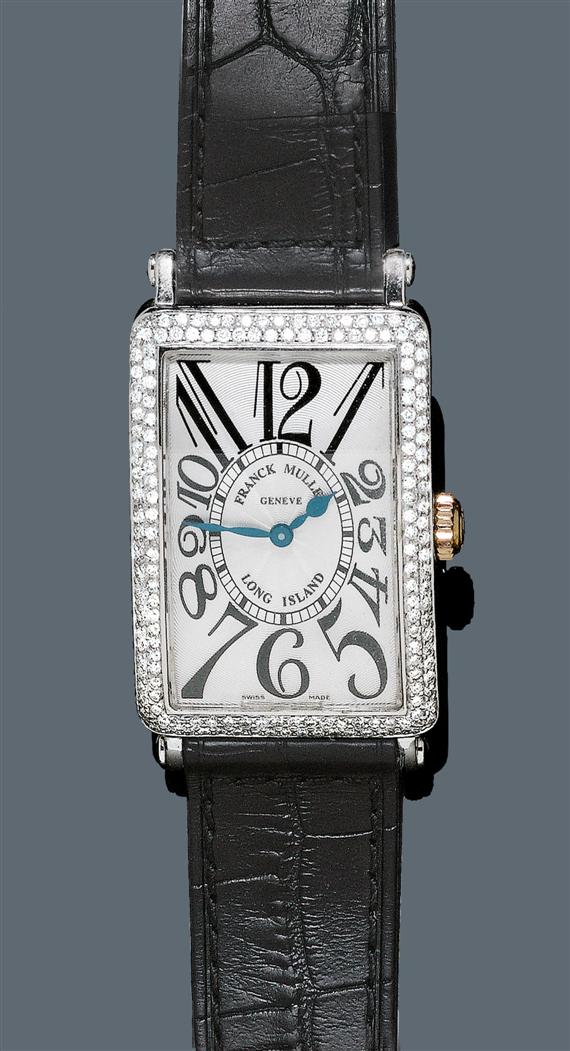 Appraisal: DIAMOND LADY'S WRISTWATCH FRANK MULLER LONG ISLAND White gold Ref