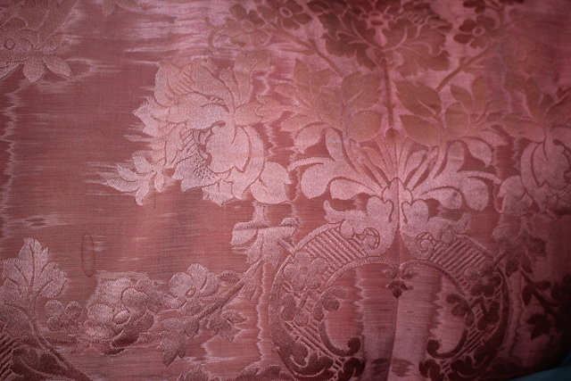 Appraisal: TWO PAIRS OF LATE TH CENTURY PINK SILK AND INTERLINED