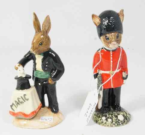 Appraisal: Royal Doulton Bunnykins Figure Guardsman DB and Magician DB both