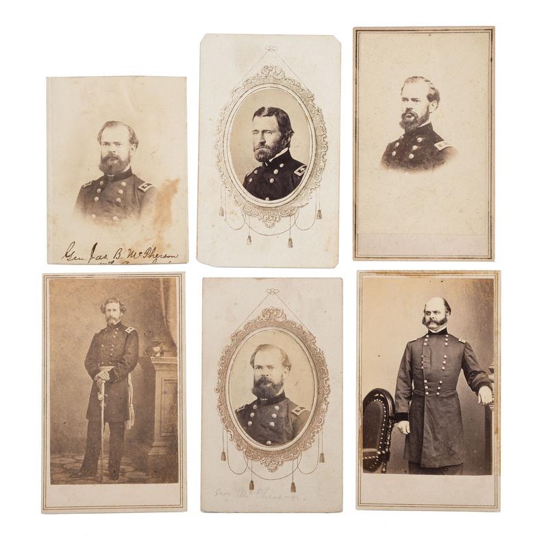 Appraisal: CIVIL WAR A group of CDVs of Union generals incl