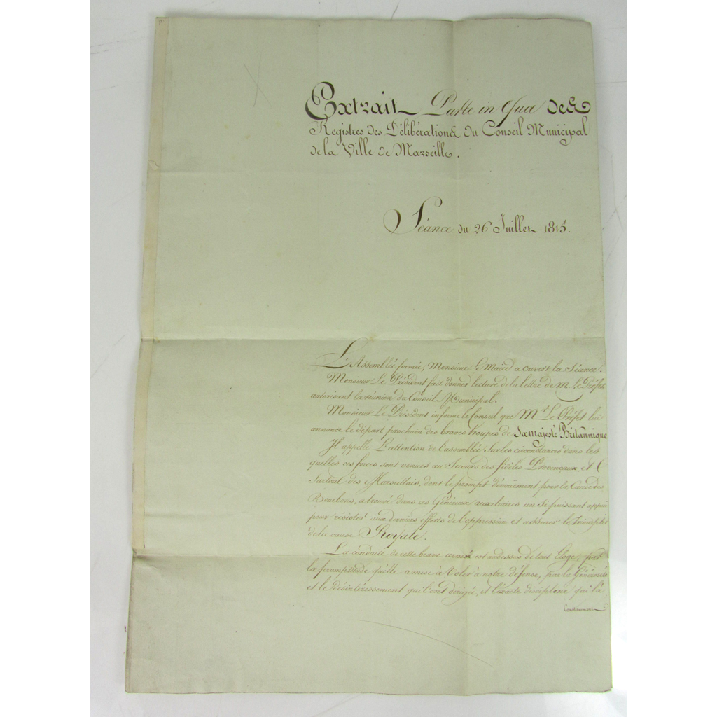 Appraisal: Napoleonic Wars - Lowe Sir Hudson Manuscript document signed by