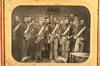 Appraisal: DAGUERREOTYPE PHOTO OF MILITARY BAND - Half-Plate Daguerreotype Photo of