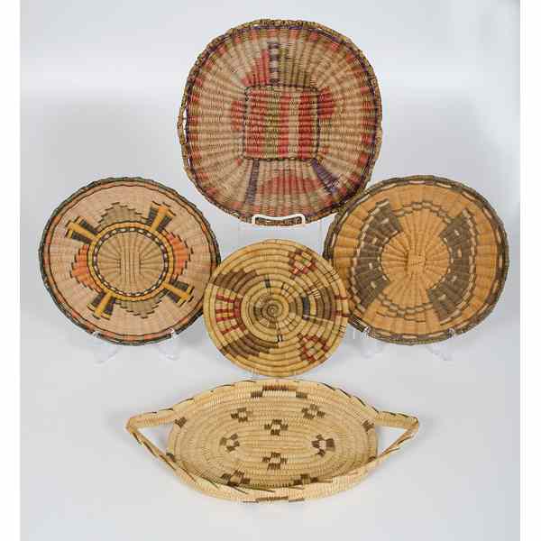 Appraisal: Collection of Hopi and Tohono O'odham Baskets lot of including