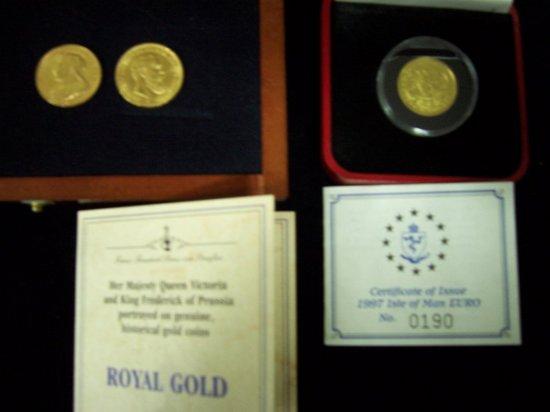 Appraisal: An Isle of Man gold euro commemorating the Irish composer