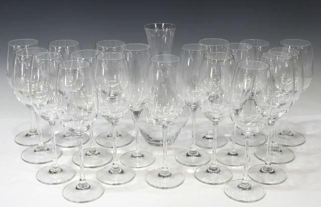 Appraisal: lot of Riedel colorless glass wine stemware and decanter all