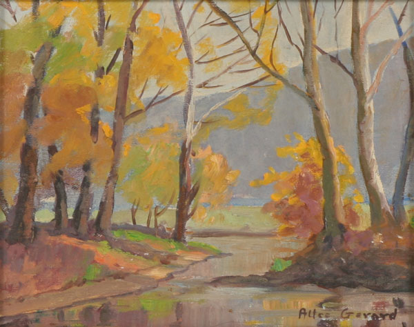 Appraisal: Allee Whittenberger Gerard American - Indiana Fall Landscape Oil on