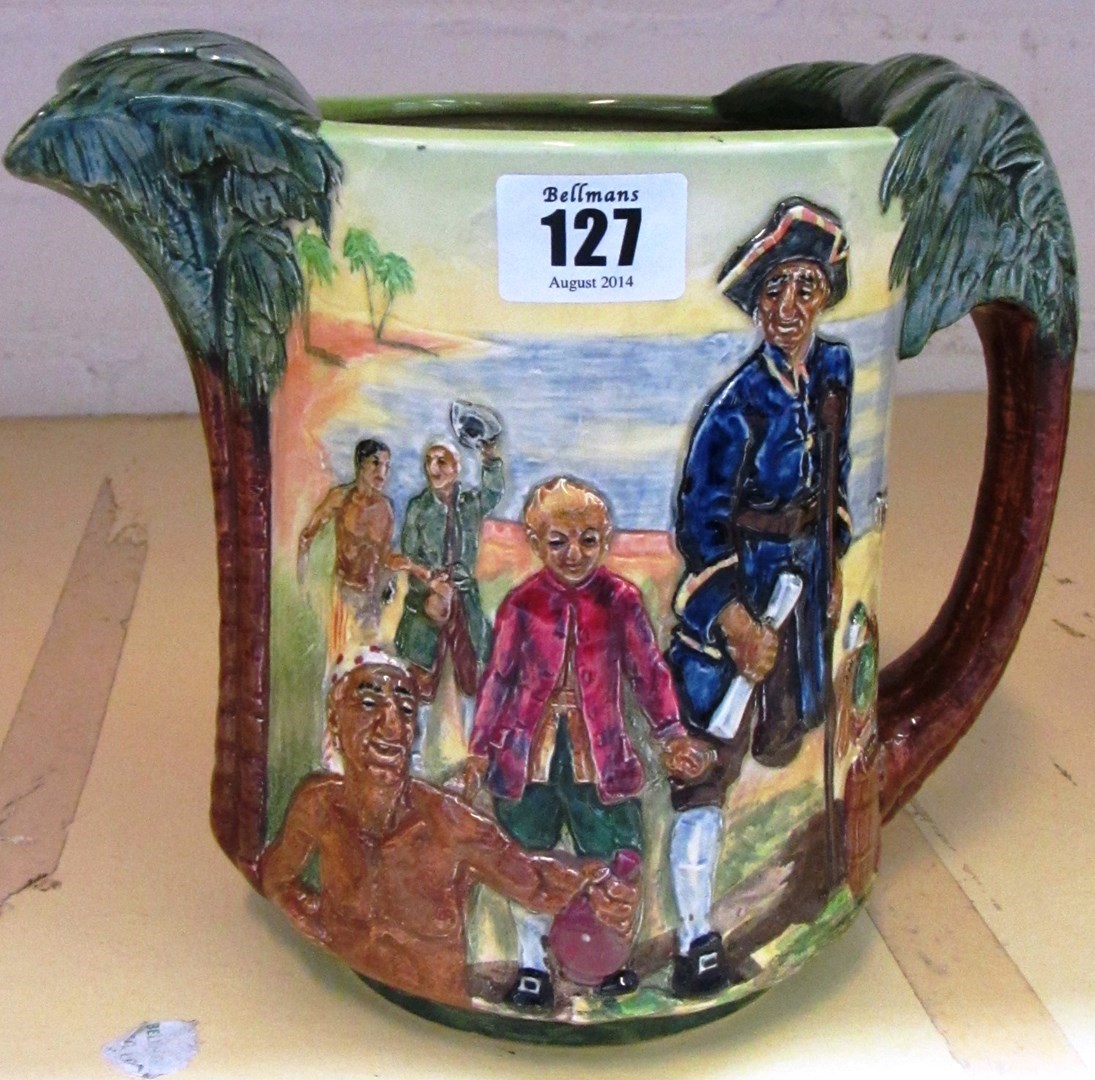 Appraisal: A Royal Doulton jug by Charles Noke 'Treasure Island' limited