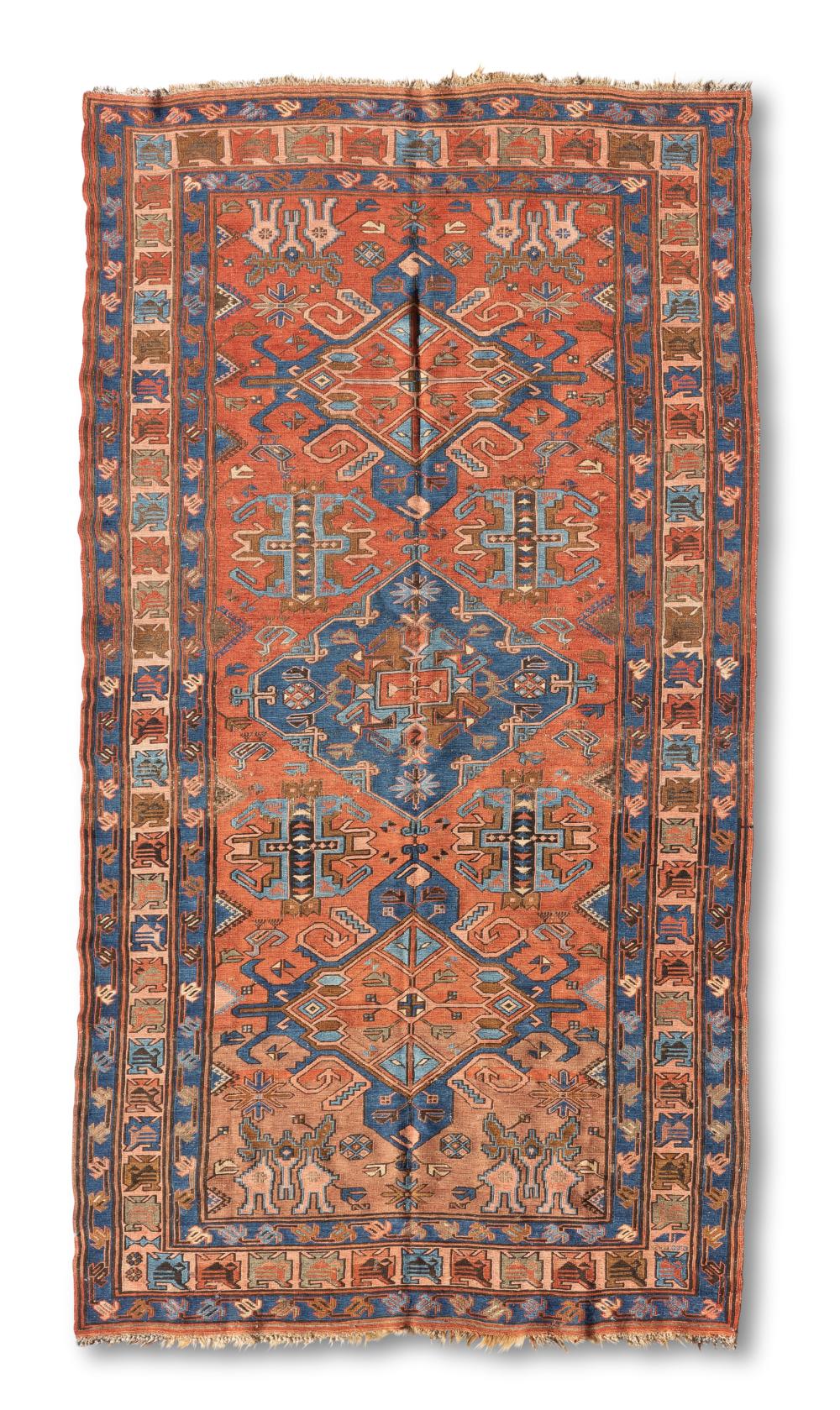 Appraisal: A PERSIAN SOUMAK RUGA Persian Soumak rug Early th century