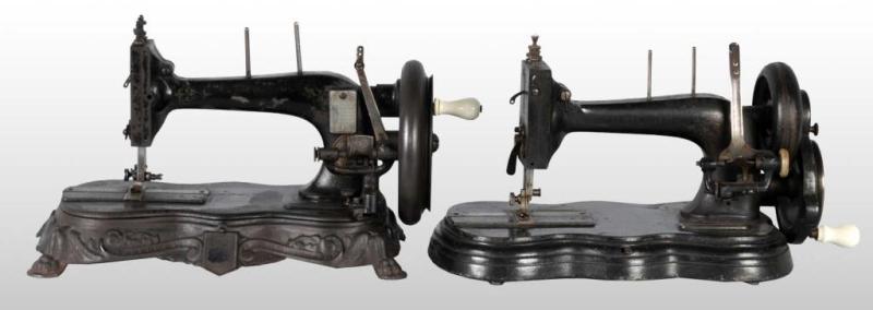 Appraisal: Lot of Cast Iron Sewing Machines Description Includes one German