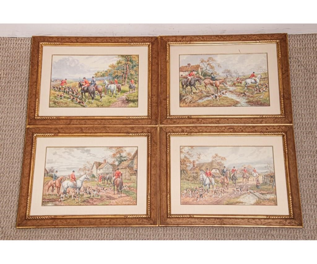 Appraisal: Henry Murray active - four framed and matted watercolors of