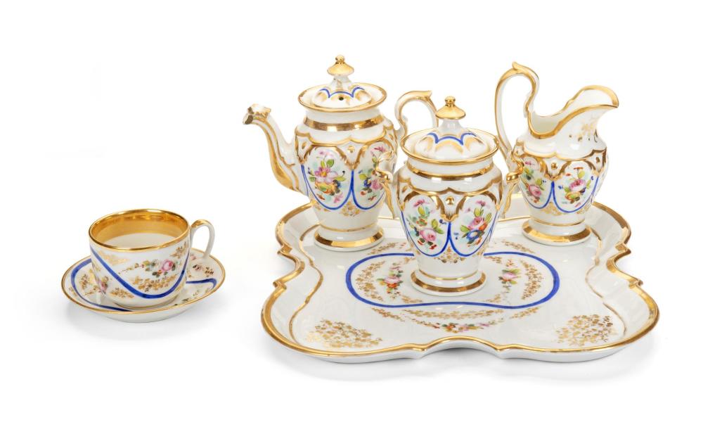 Appraisal: An Old Paris porcelain breakfast set Late th early th