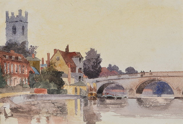 Appraisal: MISS A M SHARPE TH CENTURY 'Henley-on-Thames' watercolour x cm