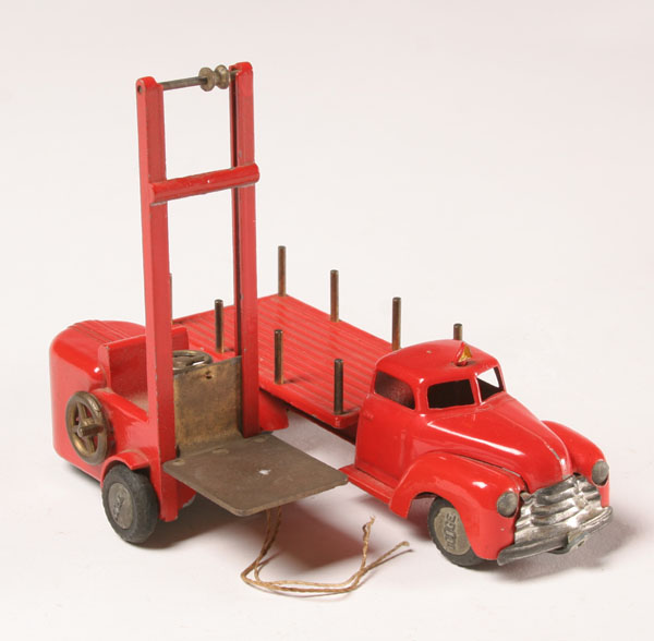 Appraisal: Tekno vintage Danish toys stake bed truck and mechanical fork