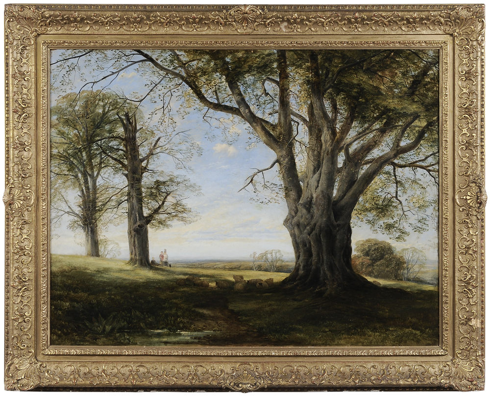 Appraisal: British School late- th early- th century Landscape With People