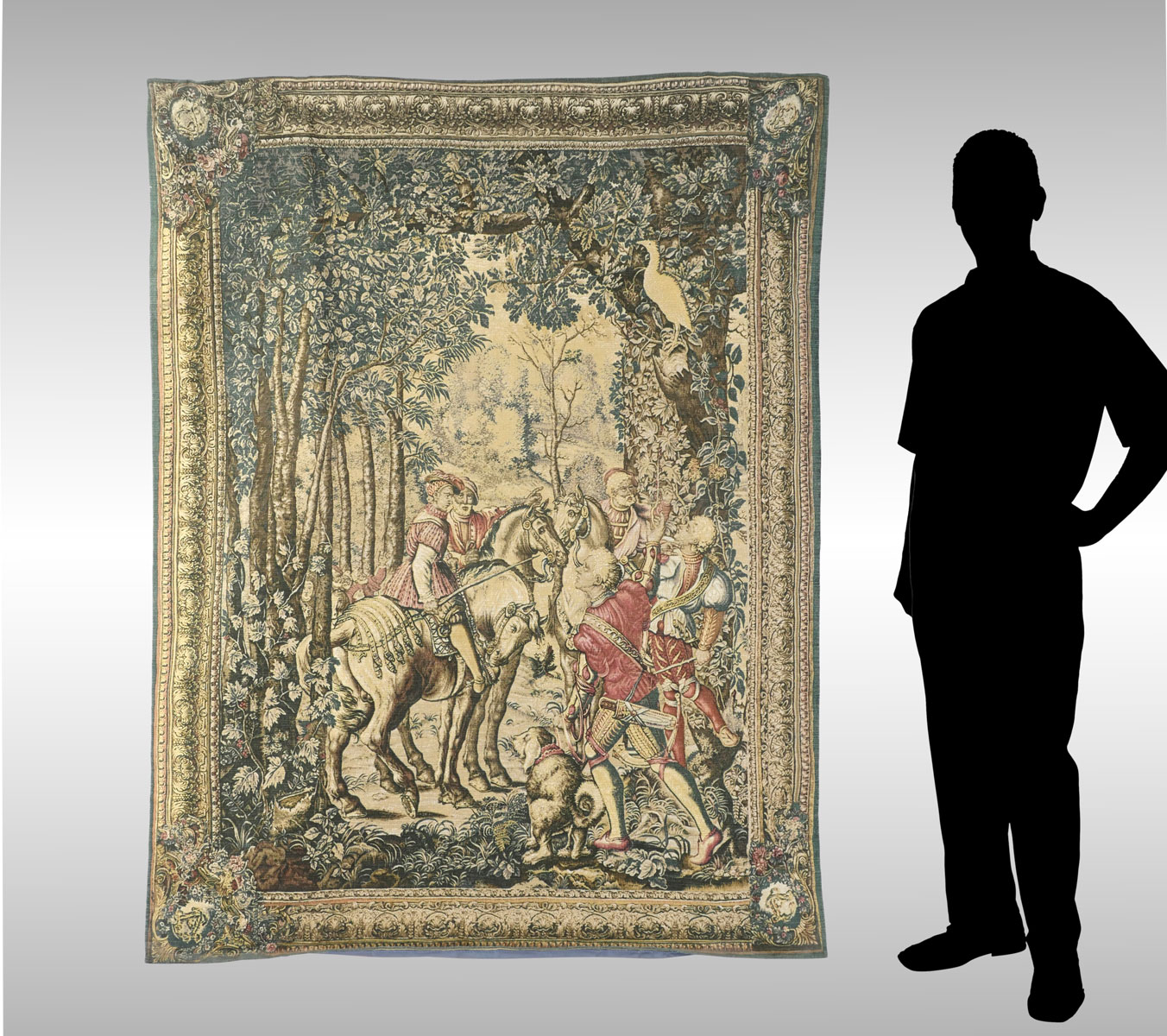 Appraisal: LE RAPPORT REPRODUCTION FRENCH TAPESTRY Reproduction of original in the