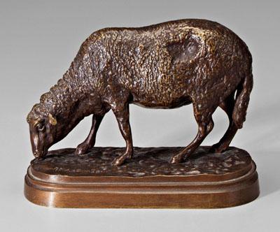 Appraisal: Bronze after Rosa Bonheur Un mouton broutant or Brebis debout