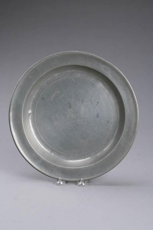 Appraisal: PEWTER CHARGER Touch for Thomas Danforth III Stepney Connecticut and