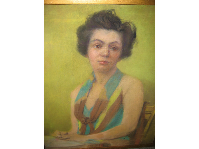 Appraisal: GUSTAV F GOETSCH AMERICAN - MISS BETTY pastel on canvas