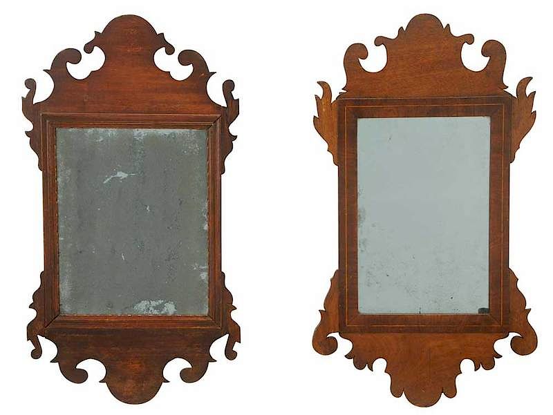 Appraisal: Two Similar Small Chippendale Mirrors British or American th th