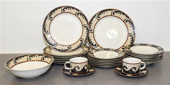 Appraisal: Sale Lot A Contemporary Dinner Service Sasaki comprising dinner plates