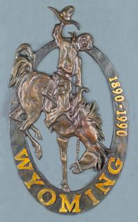 Appraisal: Wyoming Centennial Medallion by George Northup George Northup - bronze