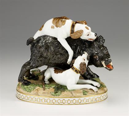 Appraisal: Meissen porcelain figure group 'The Boar Hunt' th century after