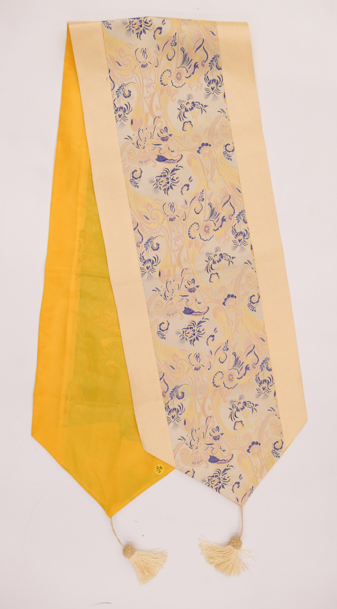 Appraisal: Art Deco Silk Table Runner