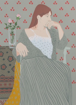 Appraisal: Phyllis Sloane American b Cathy in Grey Silkscreen in colors