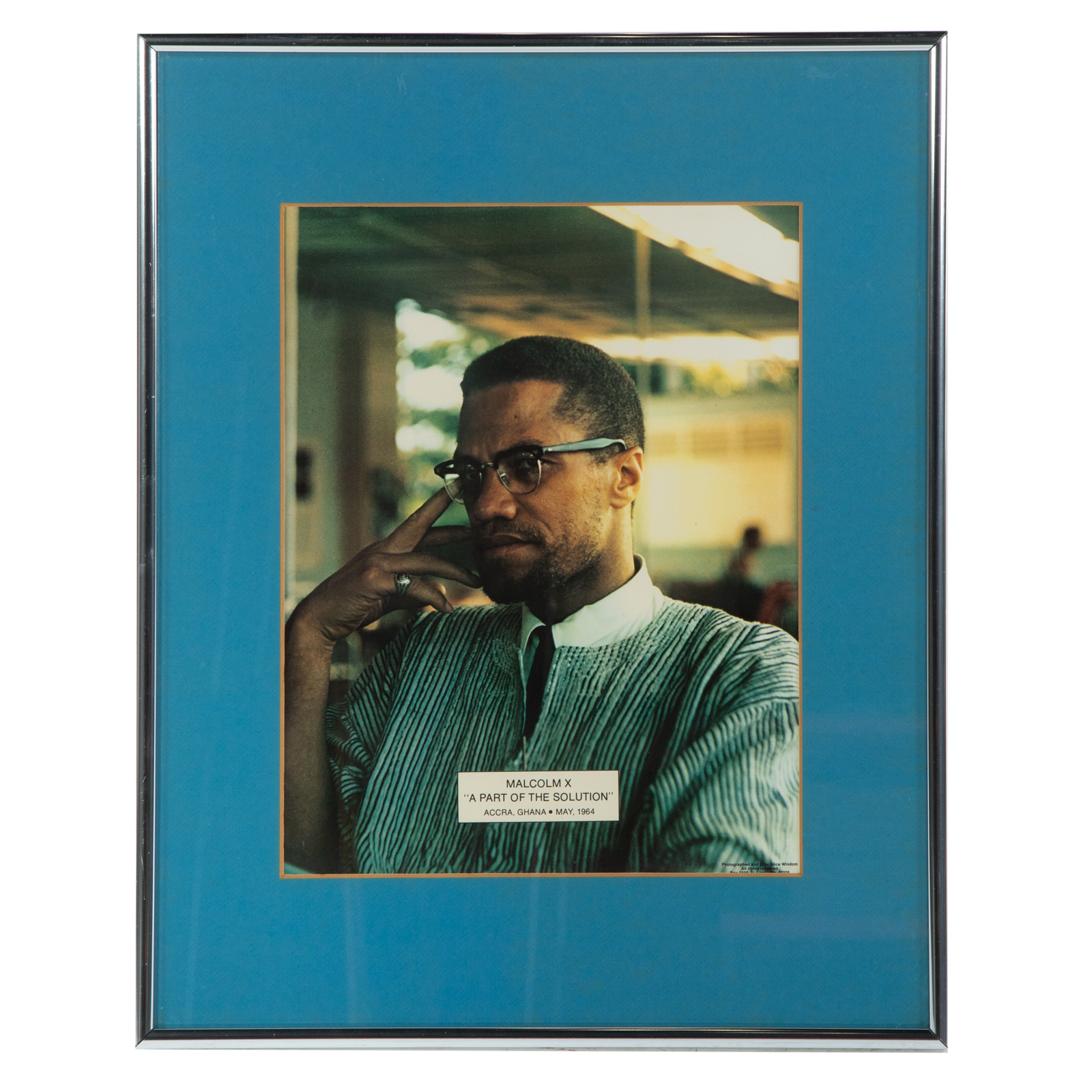 Appraisal: AFTER ALICE WINDOM MALCOLM X DIGITAL PRINT American b Digital