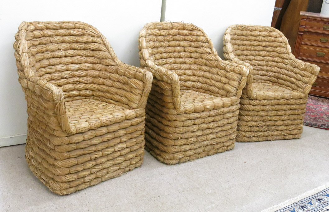 Appraisal: A SET OF EIGHT JOSHUA TREE ARMCHAIRS Ralph Lauren Home