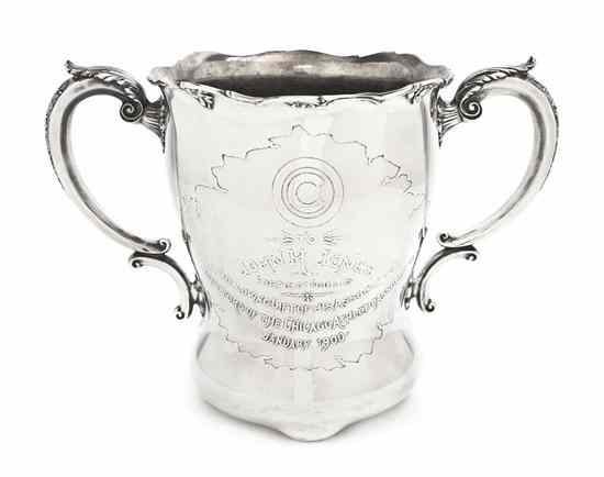 Appraisal: An American Sterling Silver Trophy Gorham having a floral border